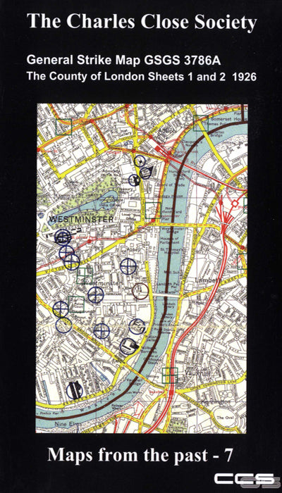 Maps from the Past #7, General Strike Map GSGS 3786A, Sheets 1 and 2. 1926.