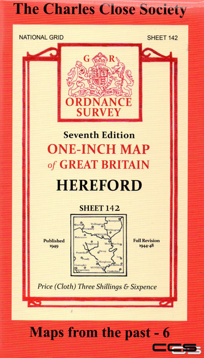 Maps from the Past #6, Seventh Edition One-Inch Map Sheet 142 Hereford, Ordnance Survey, 1949.